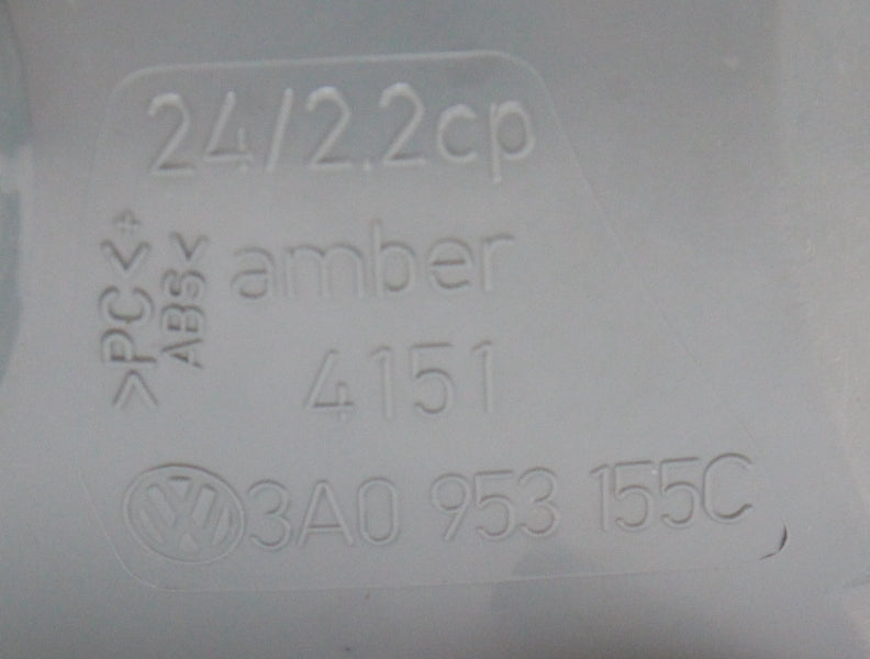 LH Bumper Turn Signal Parking Light 95-97 VW Passat B4 ~ Genuine ~ 3A0 953 155 C