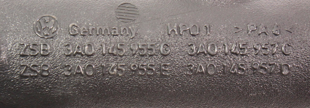 Turbo Lower Intercooler Pipe Hose 96-97 VW Passat B4 TDI Diesel - 3A0 145 858