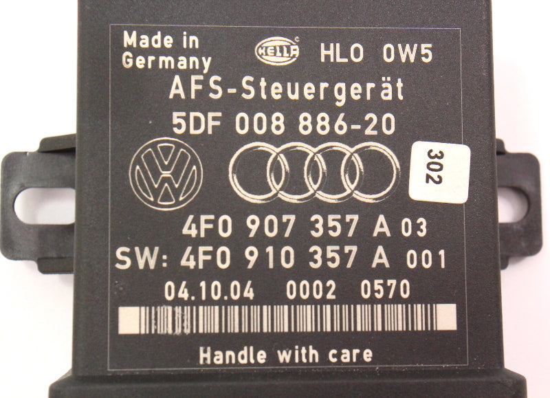 Headlight Range Control Module Audi A3 S3 A4 S4 A6 S6 Q7 TT - 4F0 907 357 A