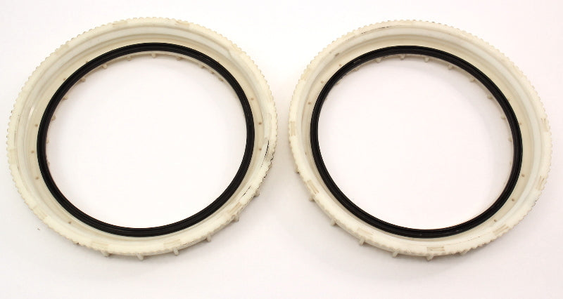 Pair Set Fuel Pump Lock Ring & Seal 05-11 Audi A6 S6 Quattro - Genuine