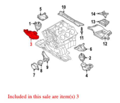 RH Motor Mount Sub Frame Bracket 05-11 Audi A6 C6 - Genuine - 4F0 199 352 M