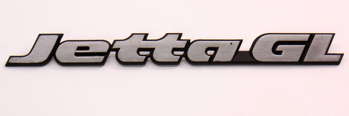 Trunk Emblem Rear Badge Logo 85-92 VW Jetta GL MK2 - Genuine - 165 853 687 P