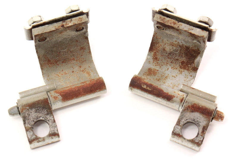 Trunk Lid Hinges 80-93 VW Rabbit Convertible Cabriolet MK1 White 155 827 301 302