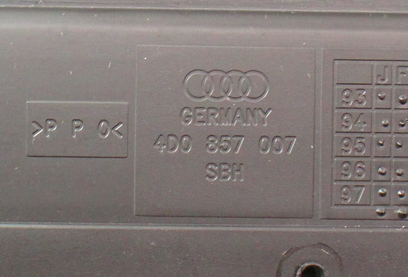 Radio Climate Control Bracket 00-03 Audi A8 S8 D2 - Genuine - 4D0 857 007