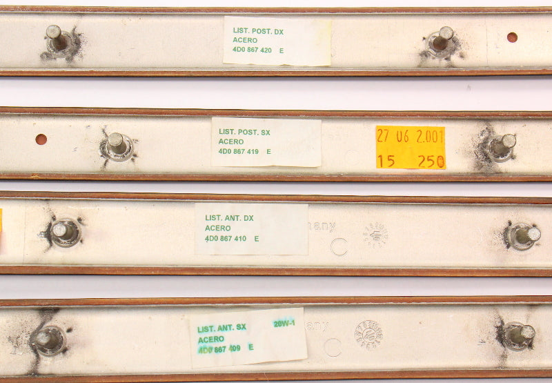 Door Panel Wood Trim Set 00-03 Audi A8 S8 D2 Acero - 4D0 867 409 410 / 419 420 E