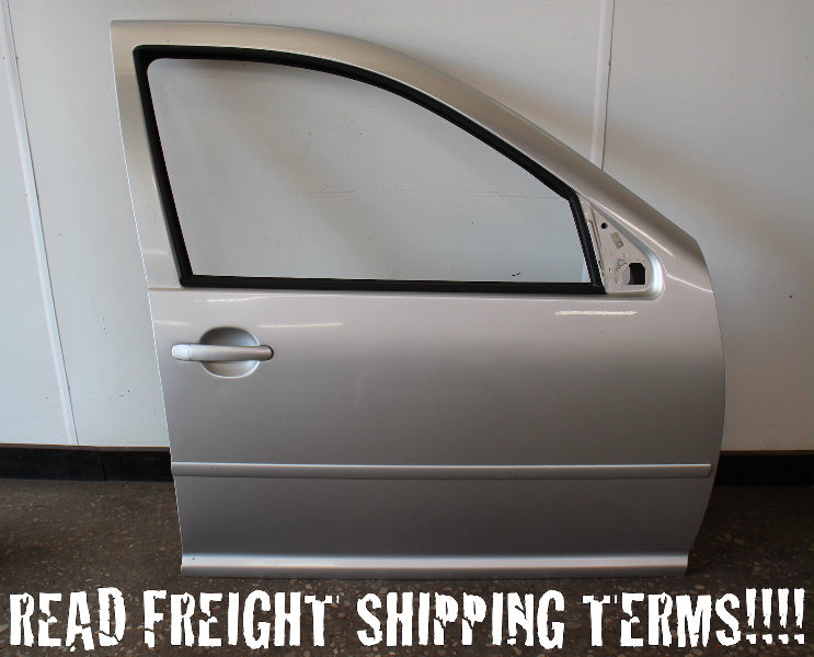 RH Front Door Shell Skin 99-05 VW Jetta Golf MK4 4DR LG9R Silver Arrow - Genuine