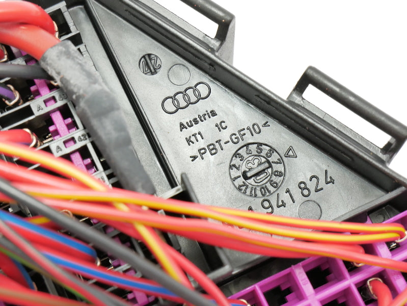 Dash Fuse Box Panel / Wiring Harness Pigtail 02-05 Audi A4 S4 B6 - Genuine