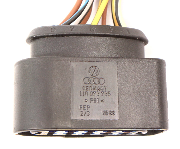 LH Halogen Headlight Plug Pigtail 02-05 Audi A4 B6 Head Light Lamp , 1J0 973 735