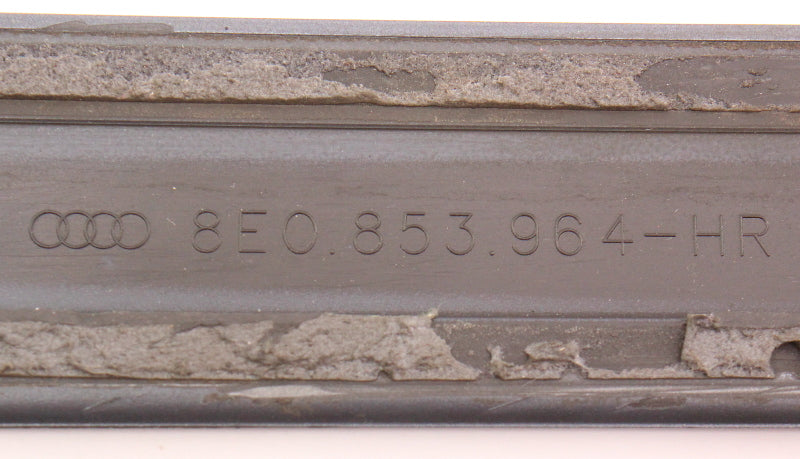 RH Rear Center Door Molding Trim 02-08 Audi A4 B6 B7 LX7Z Grey - 8E0 853 964
