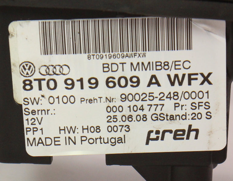 MMI Controls Console Shifter Trim 09-12 Audi A4 B8 A5 S5 Genuine - 8T0 919 609 A