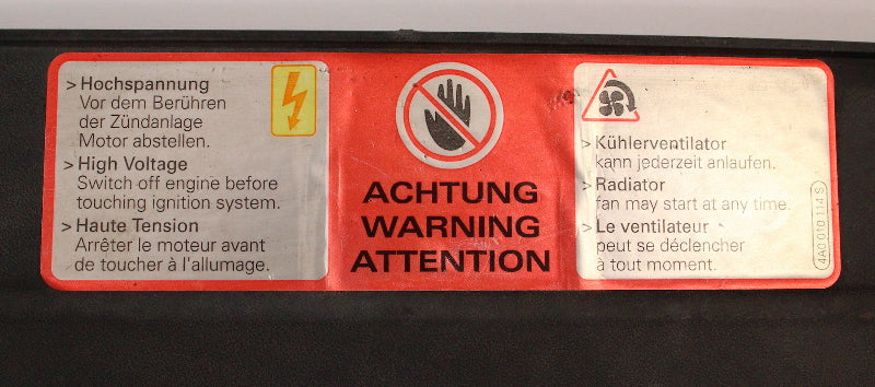 Front Upper Engine Bay Cover 09-12 Audi A4 S4 B8 - Genuine - 8K0 807 081