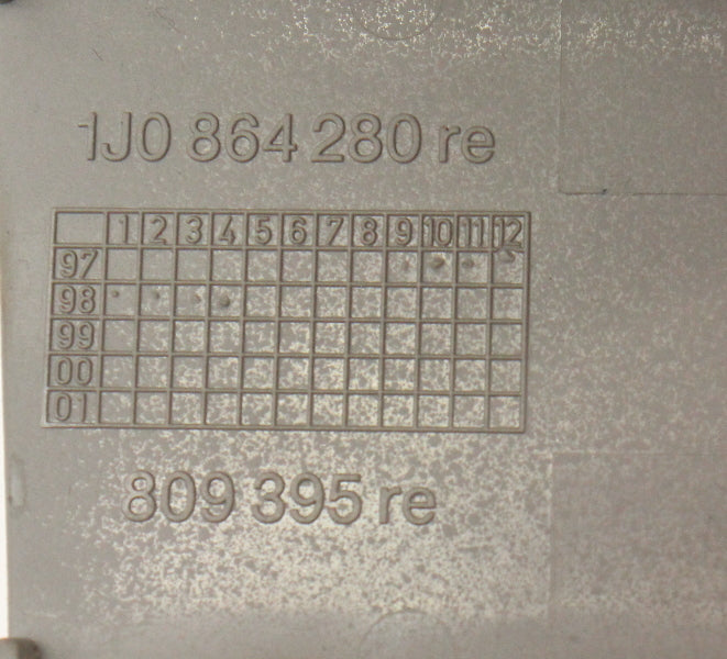 Armrest Console Side Trim Cover 99-05 VW Jetta Golf GTI Mk4 Cover - 1J0 864 280