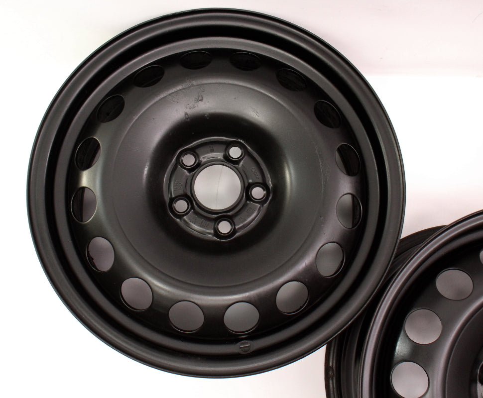 16" x 6.5 Spare Steel Wheel Set 5x100 99-05 VW Jetta Golf Beetle - 1J0 601 027 L