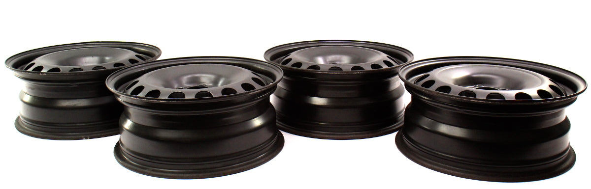 16" x 6.5 Spare Steel Wheel Set 5x100 99-05 VW Jetta Golf Beetle - 1J0 601 027 L