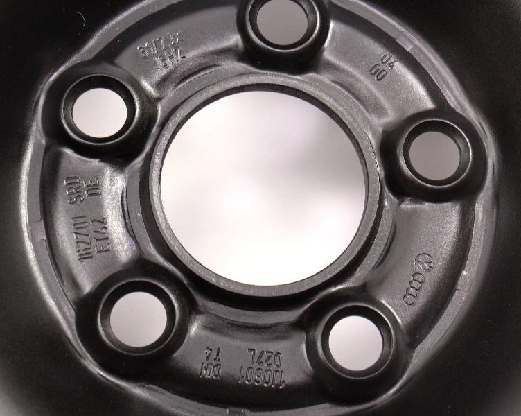 16" x 6.5 Spare Steel Wheel Set 5x100 99-05 VW Jetta Golf Beetle - 1J0 601 027 L