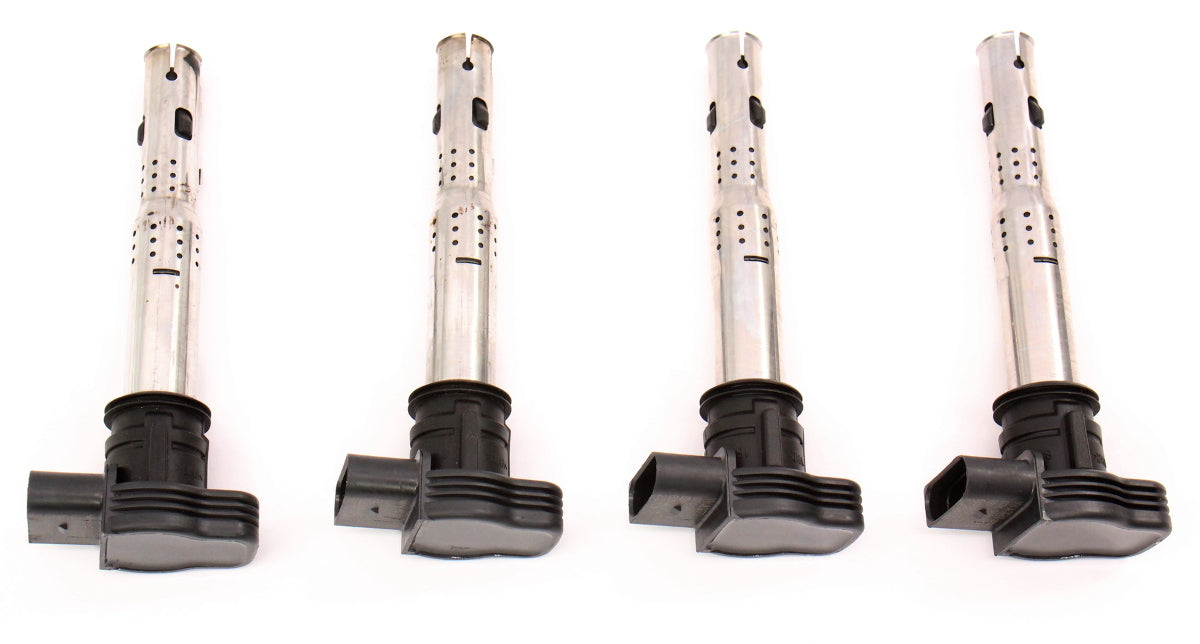 Set of 4 Ignition Coils VW Beetle Jetta GTI Eos Passat A4 TT Q5 - 07K 905 715 G