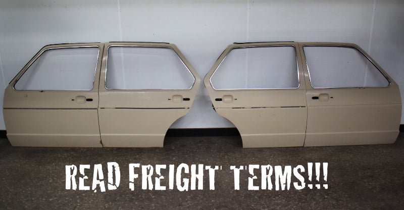 Set of 4 Door Shell Skins 75-84 VW Rabbit MK1 - LE1N Mojave Beige - Genuine