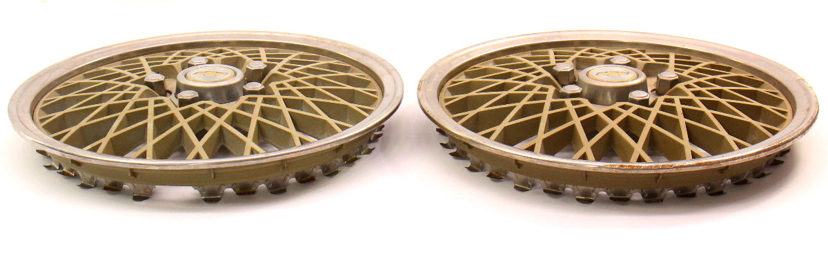 Set of 2 Stock Hub Caps Hubcap 82-84 Chevrolet Chevy Celebrity Genuine 140 35618