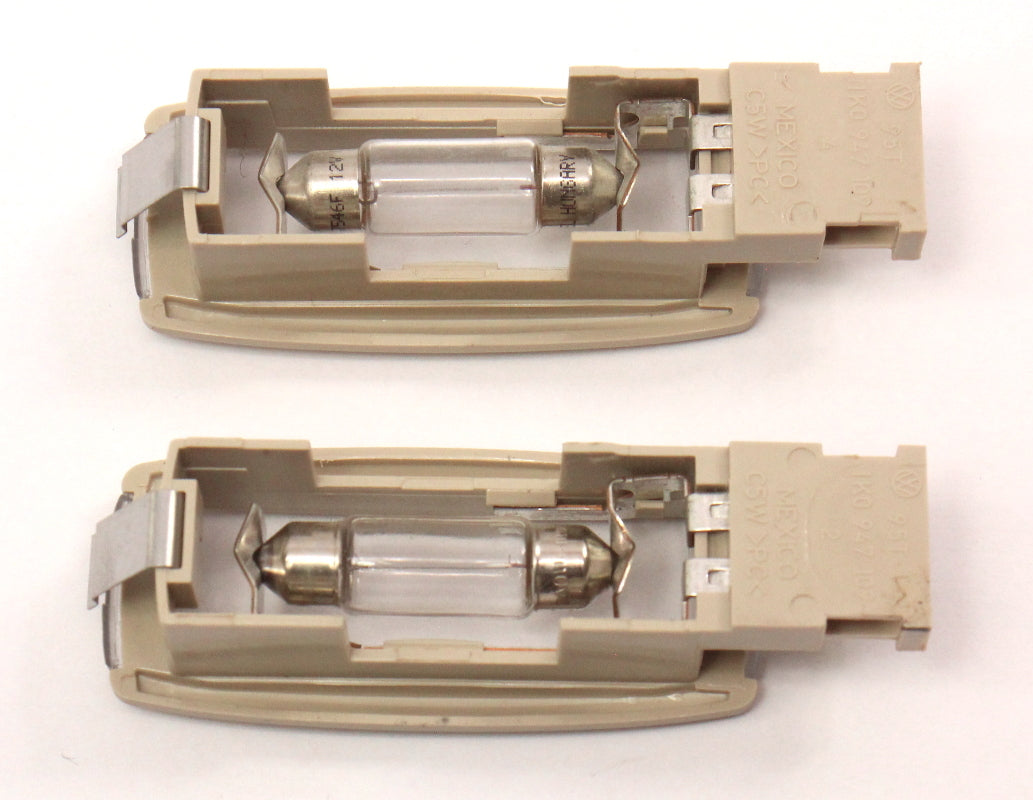 2x Sunvisor Visor Ceiling Dome Map Light 10-18 VW Jetta Golf MK6 - 1K0 947 109