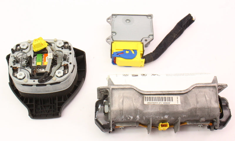 Airbag Set Dash Steering Wheel Module 05-06 VW Jetta MK5 - 1K0 880 201 H