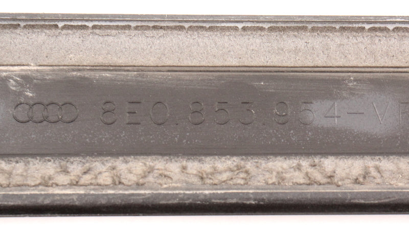 RH Front Center Door Molding Trim 02-05 Audi A4 B6 - LY9B Black - 8E0 853 954