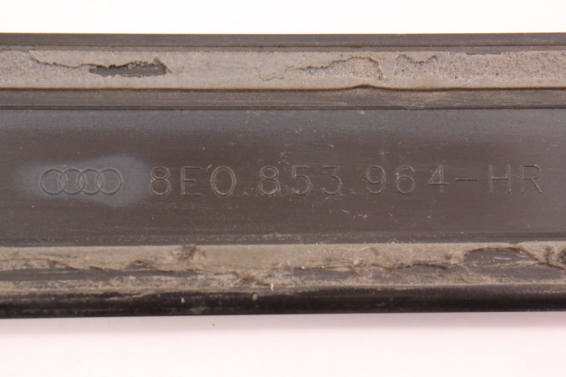 RH Rear Center Door Molding Trim 02-05 Audi A4 B6 - LY9B Black - 8E0 853 964