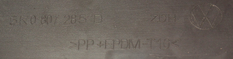 Plate Holder Mount Bracket 10-14 VW Jetta Sportwagen Golf GTI MK6 5K0 807 285 D