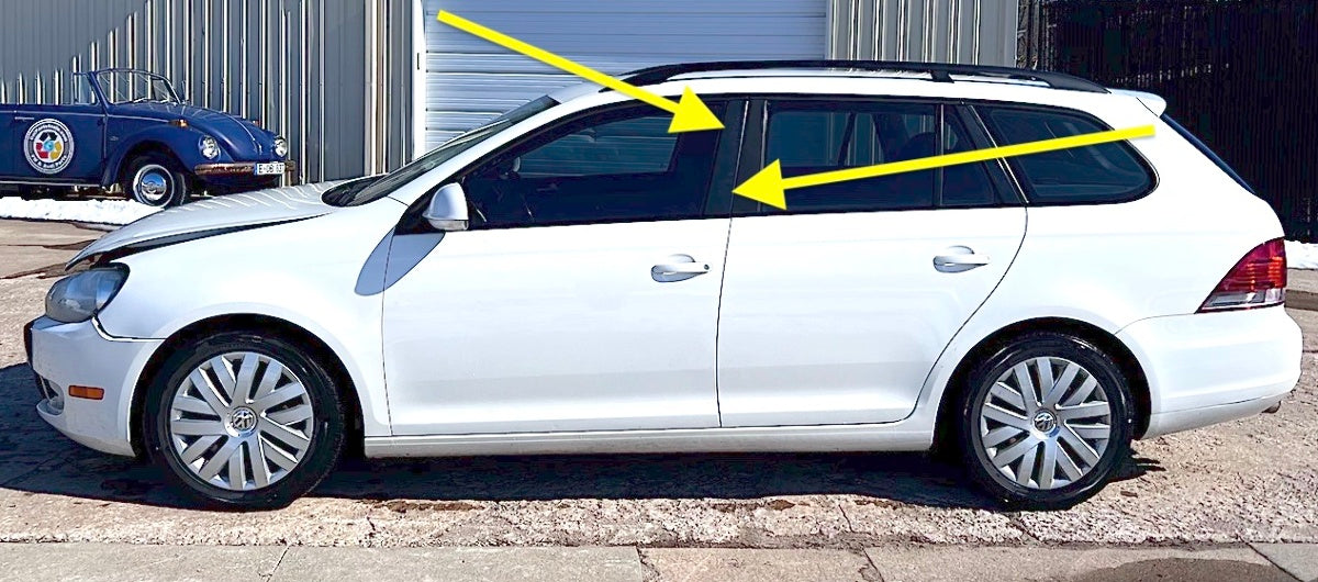 LH Front Door Window Pillar Trim 05-10 VW Jetta & Sportwagen MK5 1K5 837 901 D