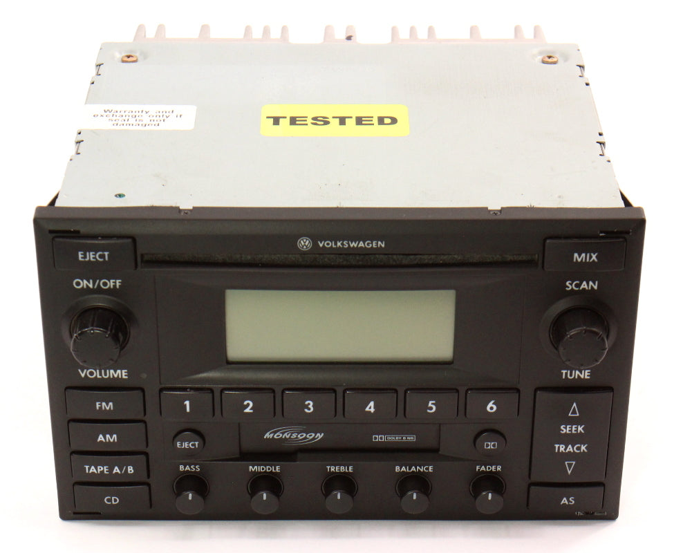 Stock Head Unit Radio Premium 6 VW Jetta Golf GTI Mk4 Passat B5.5 1JM 035 157 DX