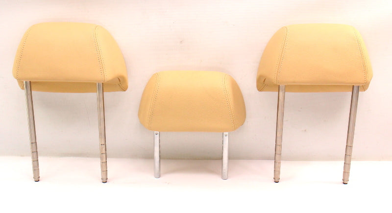 Rear Headrest Head Rest Set 01-05 VW Passat B5.5 Sunshine Sunshine Beige Leather