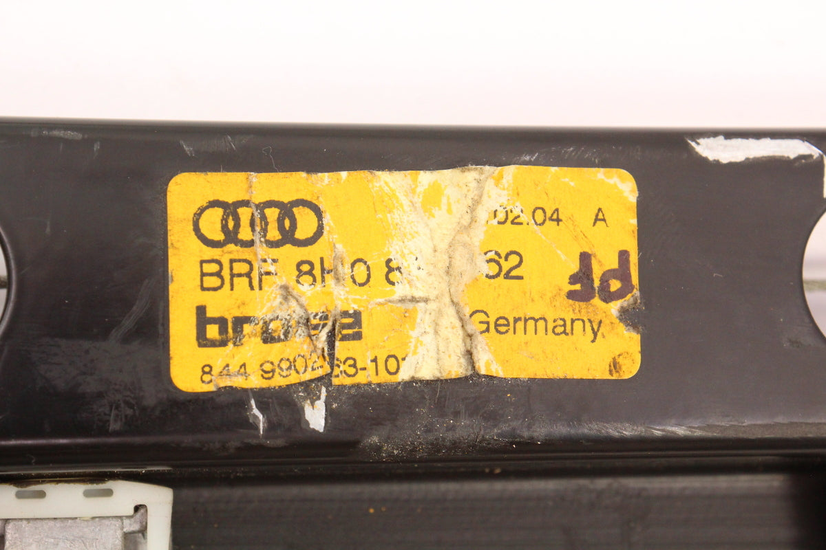 RH Window Lift Track Regulator 03-09 Audi A4 S4 B6 B7 Convertible - 8H0 837 462