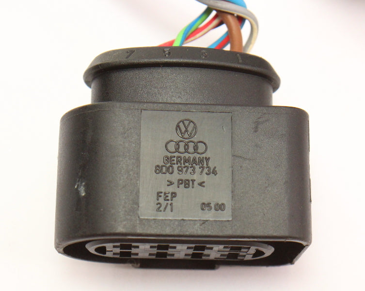 LH Taillight Tail Light Lamp Wiring Pigtail Plug 03-06 Audi A4 S4 B6 Convertible