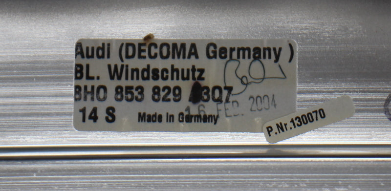 Windshield Trim Set 03-09 Audi A4 S4 B6 B7 Convertible Cabriolet 8H0 853 265 829