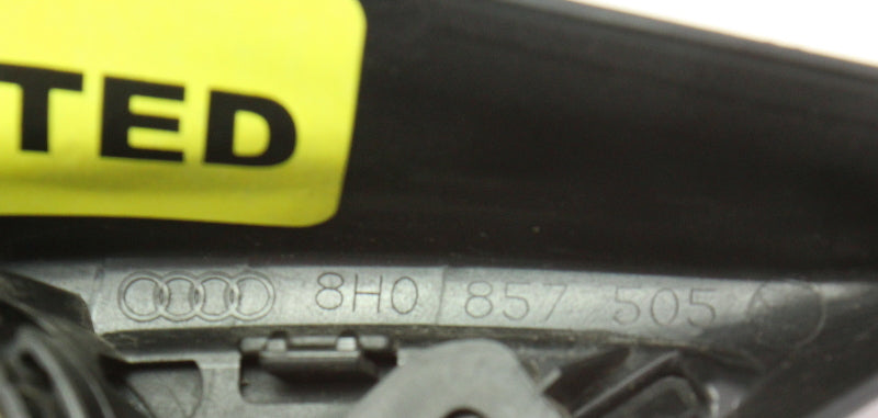 LH Mirror Door Corner Speaker Trim 03-09 Audi A4 S4 B6 Convertible - 8H0 857 505