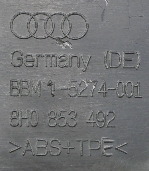 Interior Door Sill Entry Trim 03-09 Audi A4 S4 B6 Convertible -  8H0 853 491 492