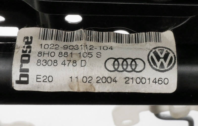 LH Power Seat Track Base 04-09 Audi S4 B6 Convertible Cabriolet - 8H0 881 105 S