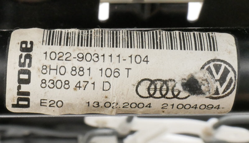 RH Power Seat Track Base 04-09 Audi S4 B6 Convertible Cabriolet - 8H0 881 106 T