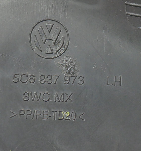 LH Door Panel Corner Mirror Interior Trim 11-18 VW Jetta MK6 Genuine 5C6 837 973