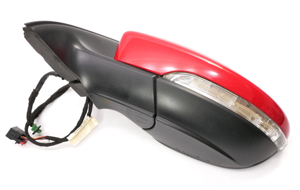 LH Side View Door Exterior Mirror 11-18 VW Jetta MK6 - LY3D Red - 5C7 857 501 AB