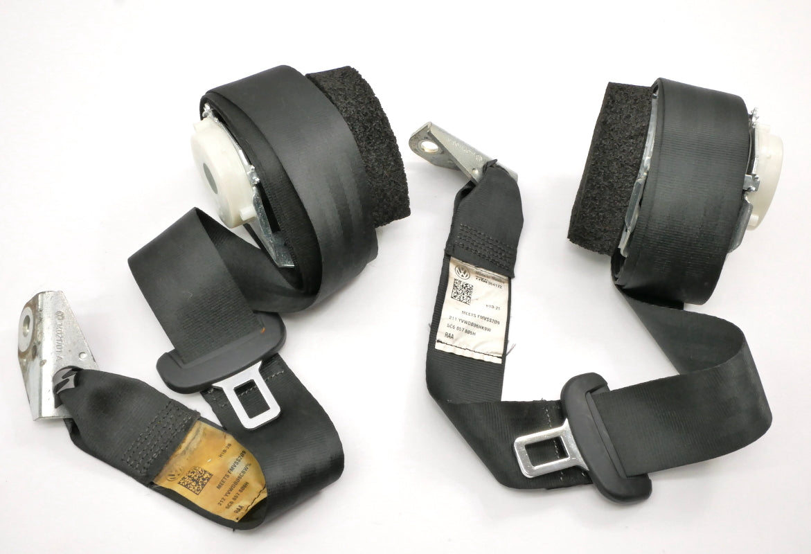 Rear Seatbelt Shoulder Belt Set 11-18 VW Jetta MK6 Sedan - 5C6 857 806 / 805 H