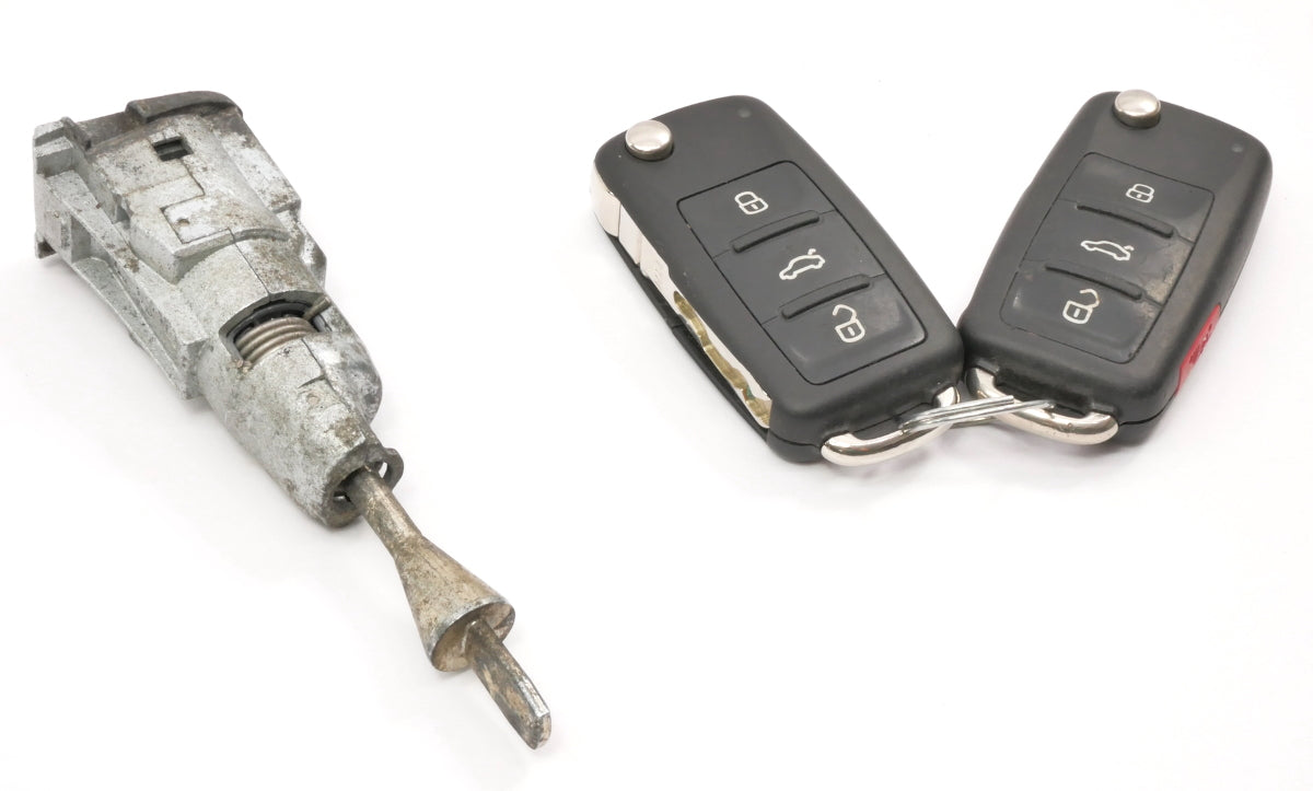 Ignition Keys Door Lock Set 11-14 VW Jetta Sedan MK6 - Genuine - 5C6 837 167 A