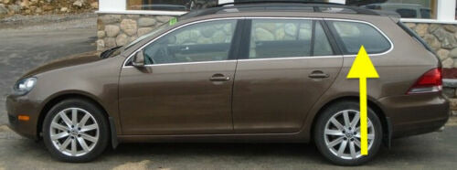 LH Rear Quarter Window Side Hatch Glass 09-14 VW Jetta Sportwagen MK6 . Genuine