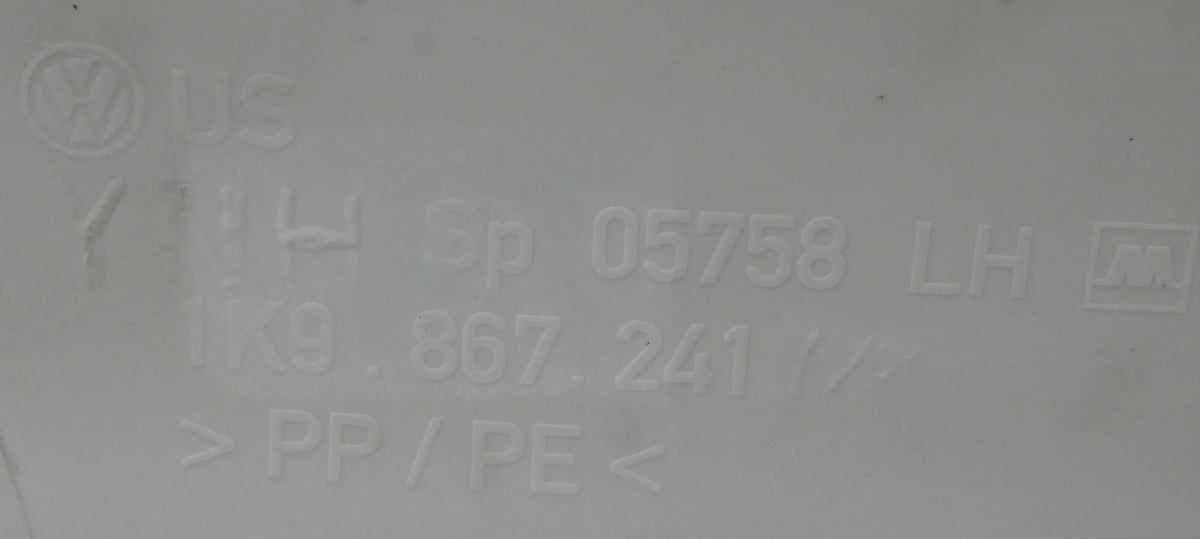 LH Interior C Pillar Trim Panel 09-14 VW Jetta Sportwagen MK5 MK6 1K9 867 241 M