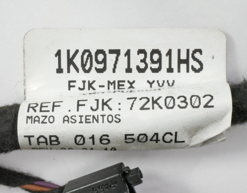 LH Front Power Seat Wiring Harness VW Jetta MK6 Sportwagen ~ 1K0 971 391 HS