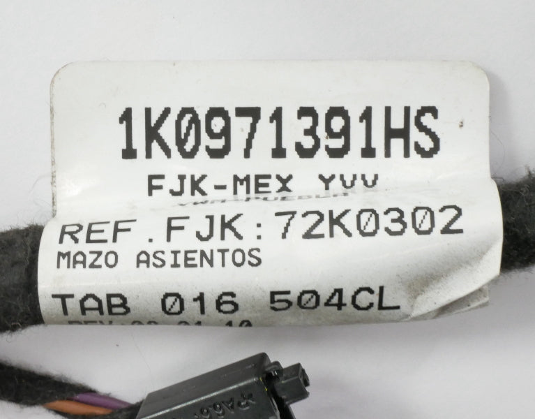 LH Front Power Seat Wiring Harness VW Jetta MK6 Sportwagen ~ 1K0 971 391 HS