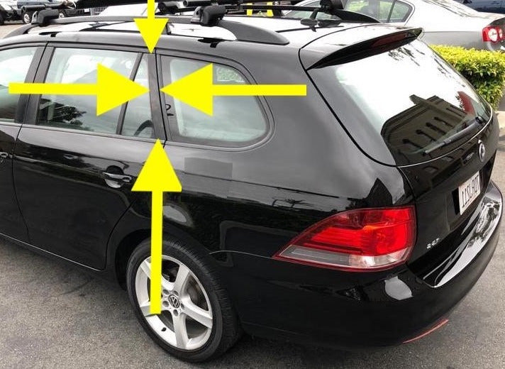 LH Rear Door Window Pillar Trim 09-10 VW Jetta Sportwagen MK5 MK6 1K9 839 903 C