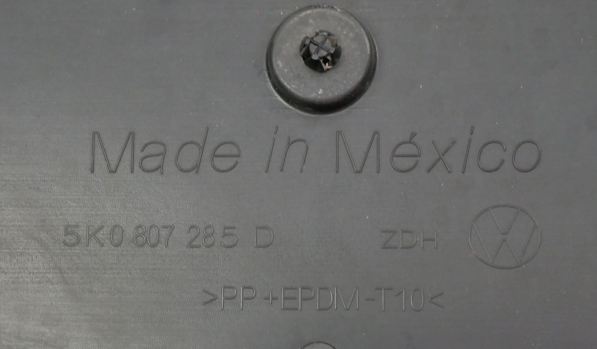 Plate Holder Mount Bracket 10-14 VW Golf Jetta & Sportwagen MK6 - 5K0 807 285 D