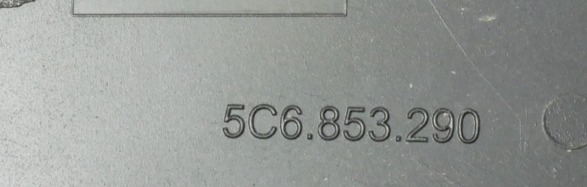 RH Exterior B Pillar Trim Between Doors 11-18 VW Jetta Sedan MK6 - 5C6 853 290