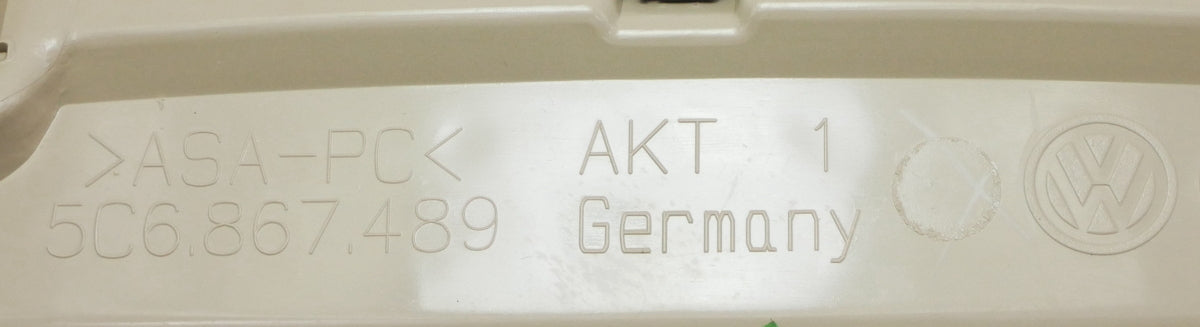 Dome Map Light Switch Sunglasses Surround 11-18 VW Jetta MK6 - 5C6 867 489