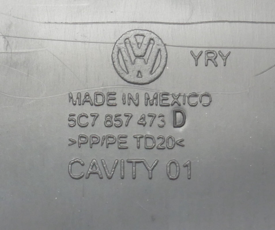 Dash Defrost Defog Center Upper Vent 11-18 VW Jetta MK6 - 5C7 857 473 D